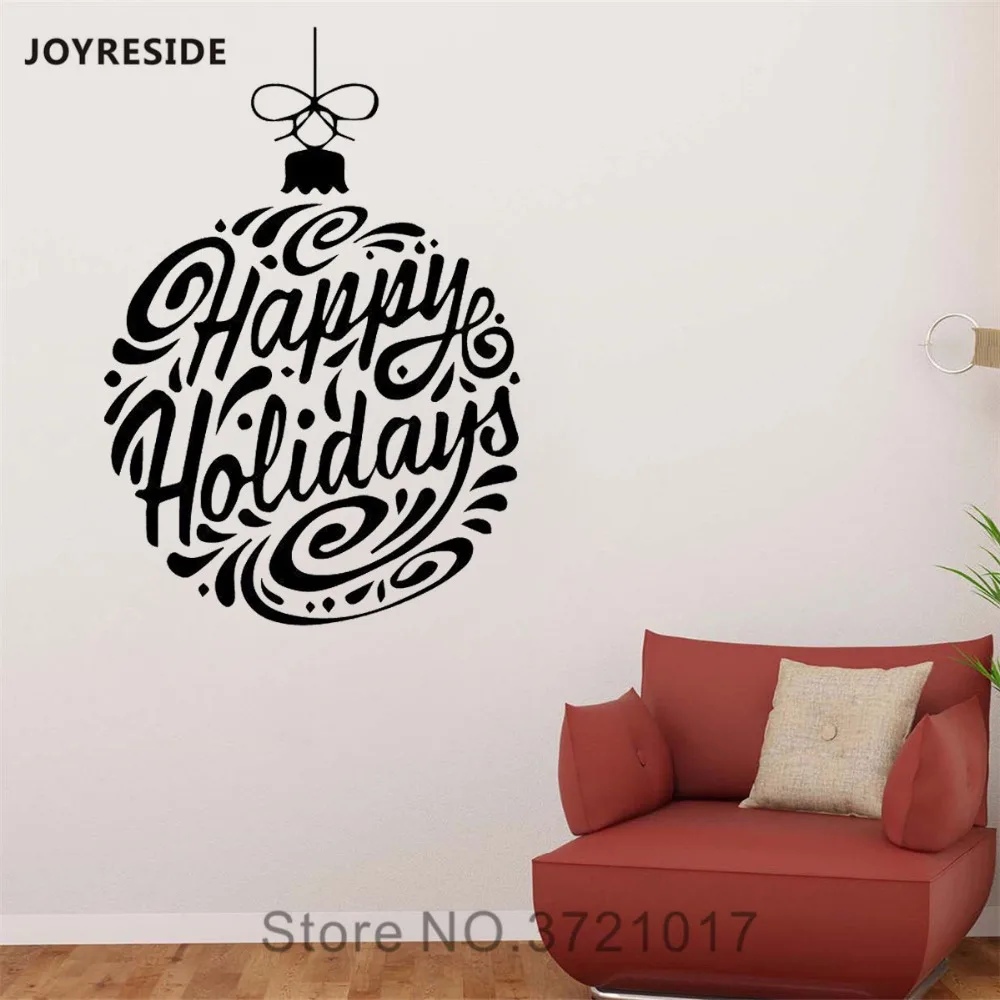 Рождественские декоративные настенные виниловые наклейки joyays для счастливых