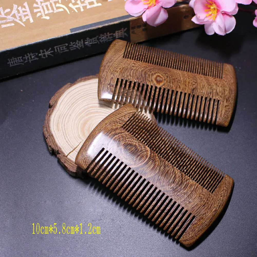 Women Men Use Green Sandalwood Pocket Beard & Hair Combs Handmade Natural Wood Comb with Fine and Wide Tooth garden adirondack chair solid fir wood green