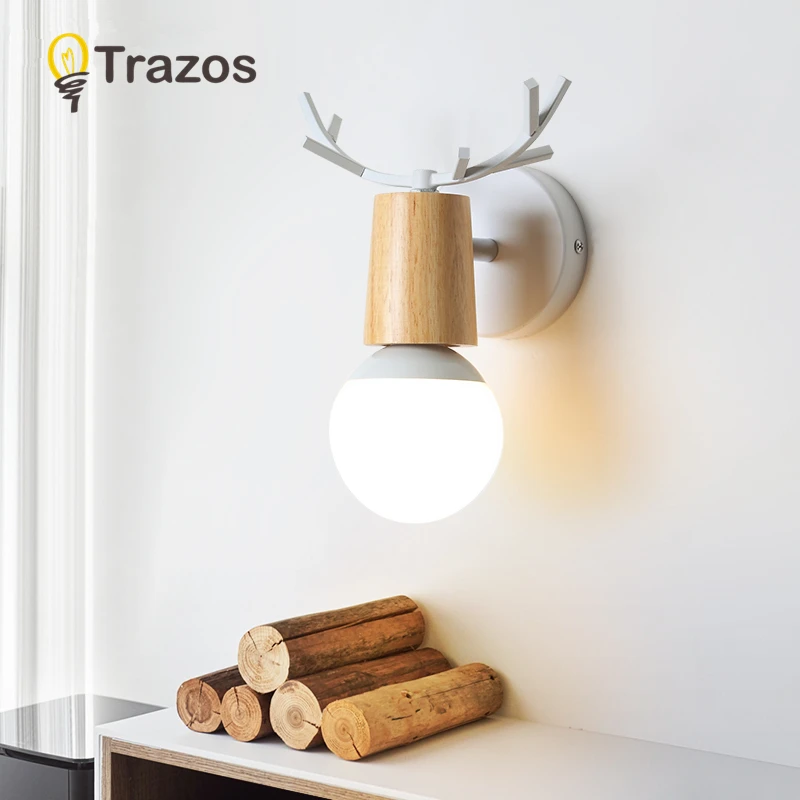 

TRAZOS Modern LED Ceiling Lights For Corridor Small Round Wooden Ceiling Lamp Modern Square Luminaire Cuboid Wood Lightings
