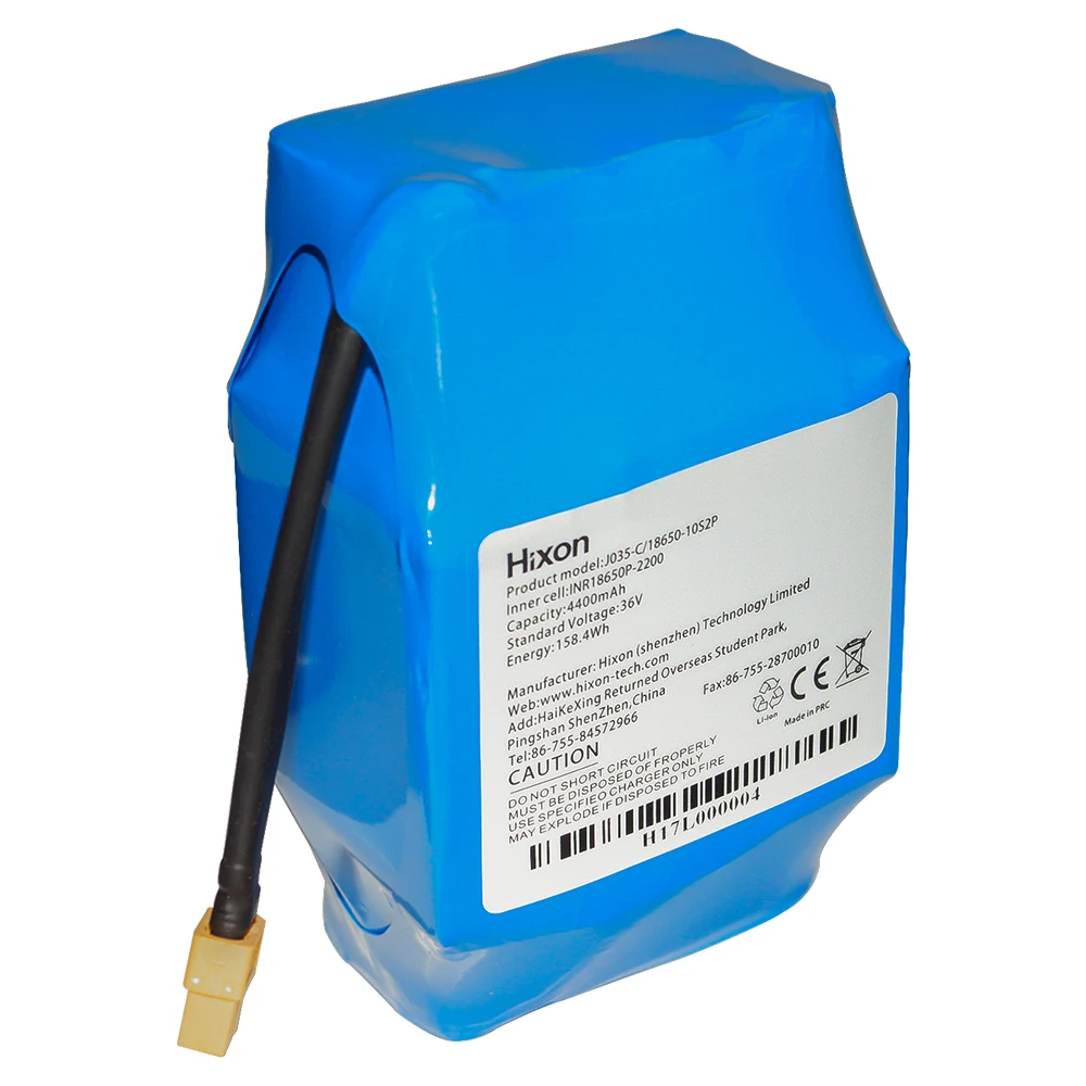 18650 protected 36V 4400mAh battery For self balance hoverboard scooter