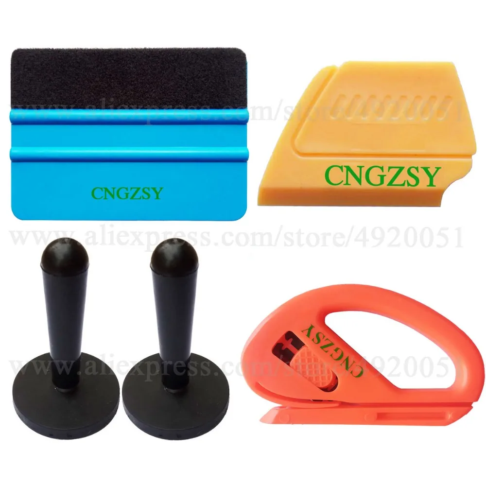 Vinyl Wrap Foil Scraper Cutter Magnet Holder Vehicle Sticker Installation Car Window Film Tint Kit Wrap Application Squeegee K11