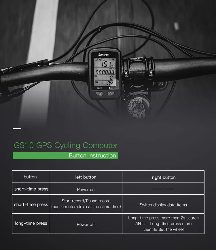 Полнофункциональный высокочувствительный gps велосипедный компьютер iGS10 Спидометр I gps ORT gps MTB дорожный водонепроницаемый беспроводной Vdo велосипедный