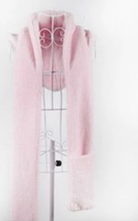 Bigsweety Лидер продаж 3 шт. наборы для женщин Зимний Теплый мягкий капюшон шарф снуд карманные шапки перчатки Новая мода с капюшоном шарф шапка перчатки - Цвет: pink