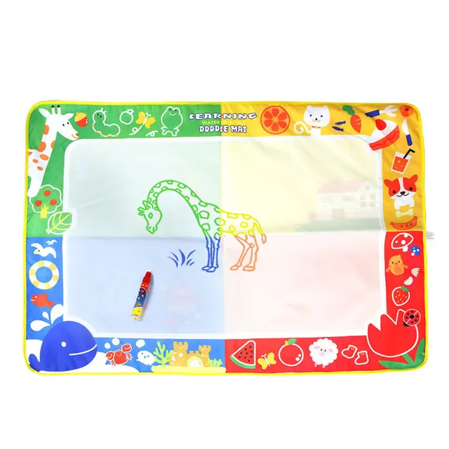 100x70cm Kids Magical Water Painting Mat Learning Blanket for 2 Kids