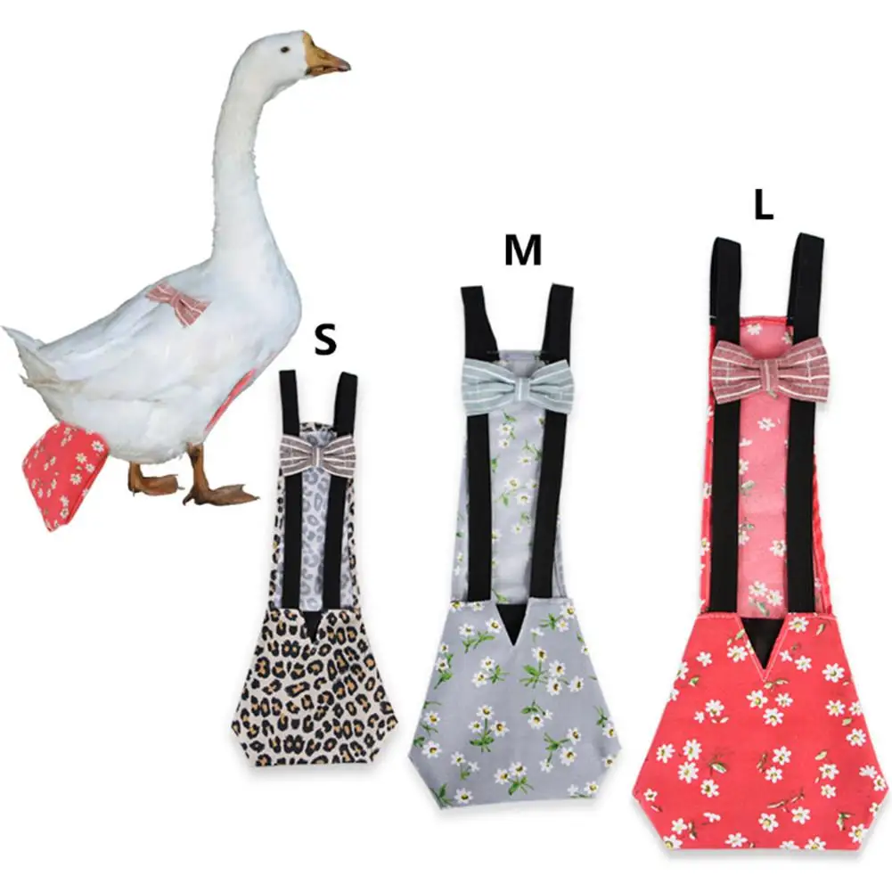 

Pet Diaper Chicken Duck Diaper Farm Clothing Bowknot Printing Design Simple And Elegant Designed With An Elastic Band Wholesale