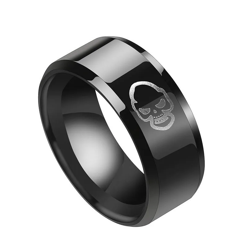 

Classic Rings for Man Human Skeleton Ring Stainless Steel Titanium Steel Ring for Men