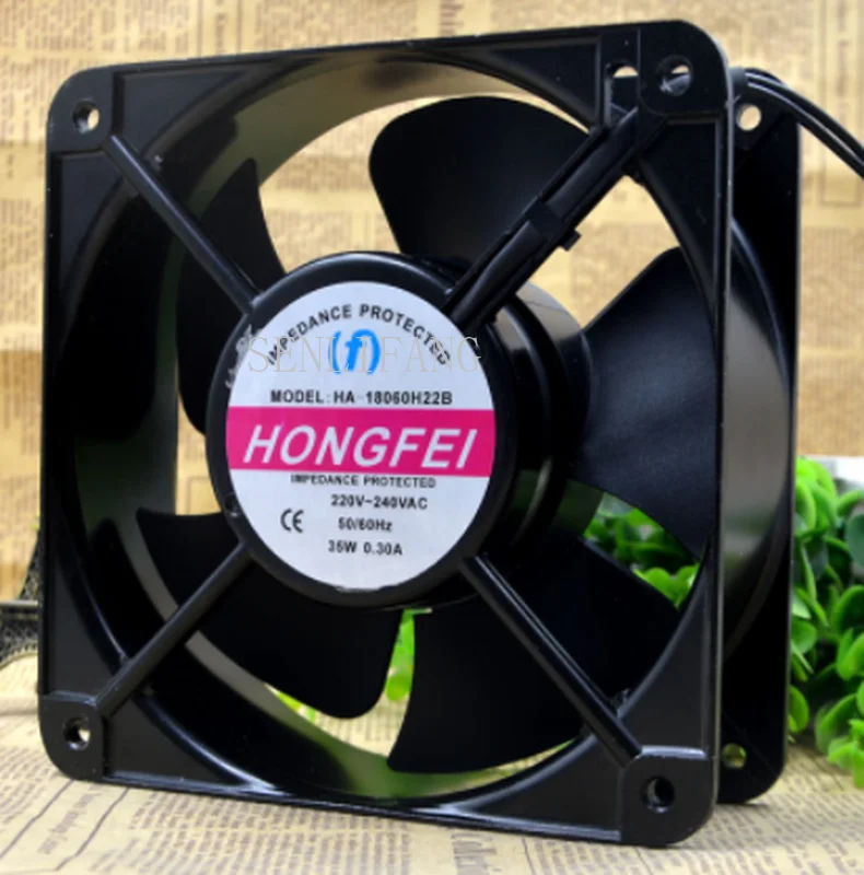 

Free shipping For (F) HONGFEI HA-18060 / HH22B 18CM 220V 35W 0.30A AC cooling fan