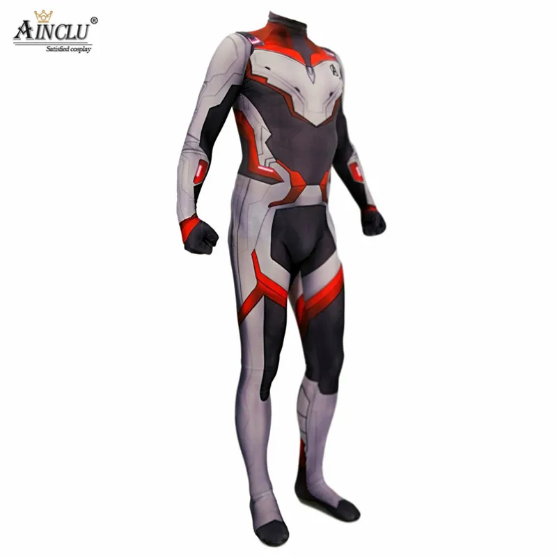 Avengers Endgame Quantum Realm Team Cosplay Costumes Lycra Spandex Adults Childern Halloween Zentai Bodysuit Suit Jumpsuits