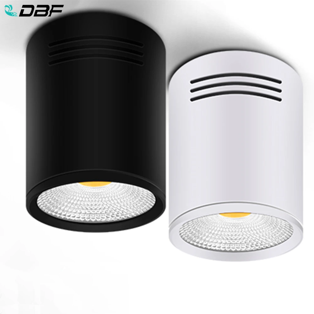 Us 4 89 40 Off Led Downlights 3w 5w 7w 10w 15w Surface Mounted Ceiling Lamps Spot Light Ac85 265v Surface Mounted Down Light White Warm White In