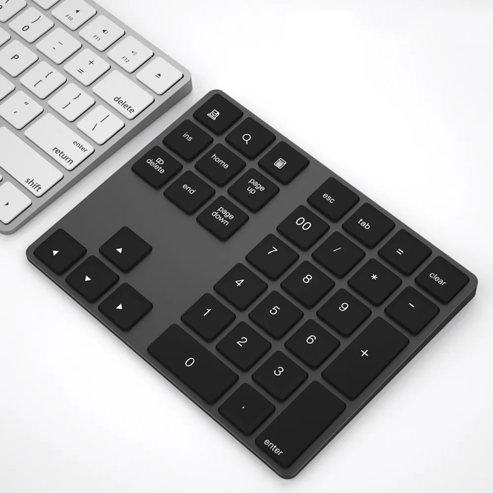 Горячая Bluetooth Номер Pad клавиатура цифровая мини 34 клавиши алюминиевый сплав для iOS Android для DOY