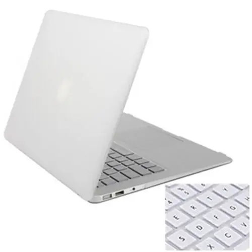 2в1 прозрачный/матовый защитный чехол для Macbook Air 13,3 11,6 15,4+ силиконовый чехол для клавиатуры 11 13 15 с сенсорной панелью - Цвет: crystal clear
