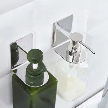 

Wall Mounted Magic Sticky Shampoo Hook Shower Bottle Hanging Holder Hanger Rack For Bathroom Kitchen JAN-17