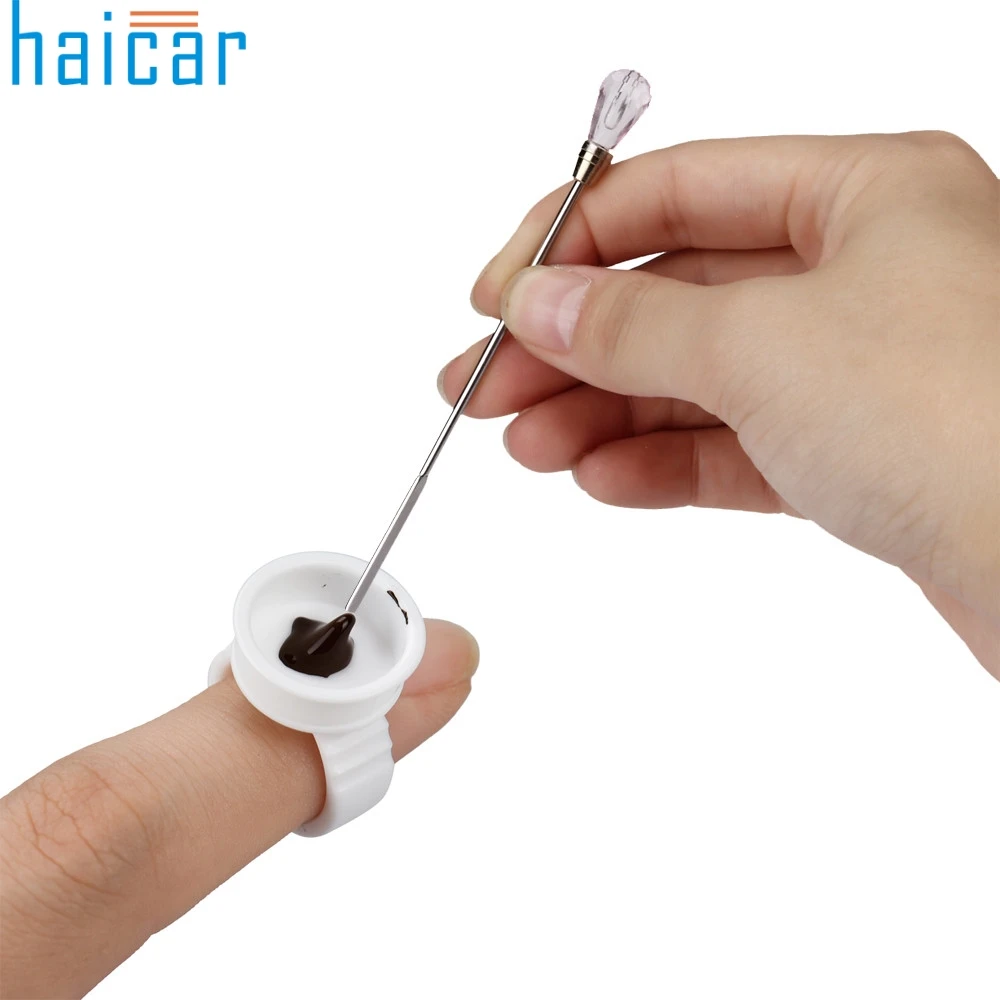 

HAICAR s 1pc Stainless Steel Makeup Eyebrow and Lip Tattoo Ink Stick Stirring Rod HAICAR H30425