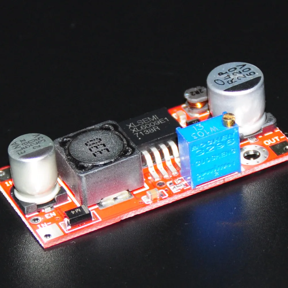 

XL6009 4A DC-DC Step Up Converter Booster Module DC DC Boost Adapter Step-Up Board Adjustable Power Supply Voltage Regulator DIY