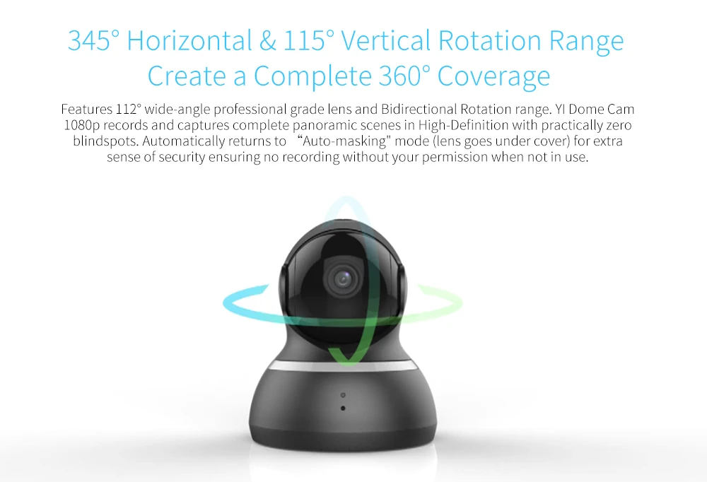 Wireless Yi 360º Dome Camera With 1080p Full-HD Coverage Best Security System Wireless Yi 360º Dome Camera With 1080p Full-HD Coverage Best Security System Cameras camera Security Camera Yi Dome Camera