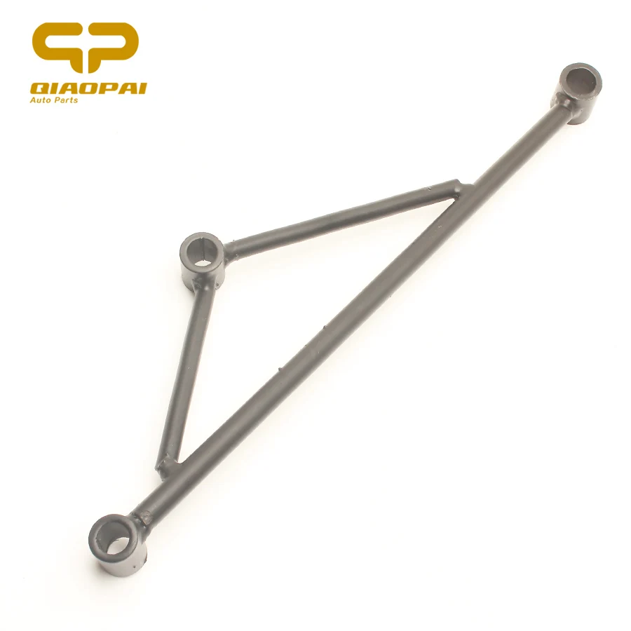 Motorcycle Exhaust Pipe Fixed Mounting Bracket Muffler Curved Scooter Regular Link Pipe Black