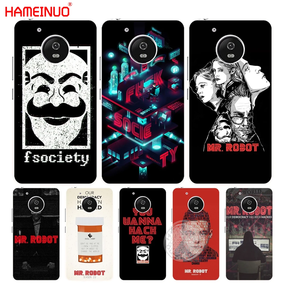 

HAMEINUO Mr Robot case cover for For Motorola moto G6 G5 G4 PLAY PLUS ZUK Z2 pro