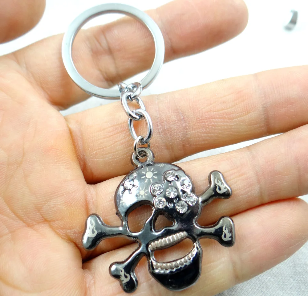 5 шт. модные креативные кольцо брелок череп брелок кулон подарок ...