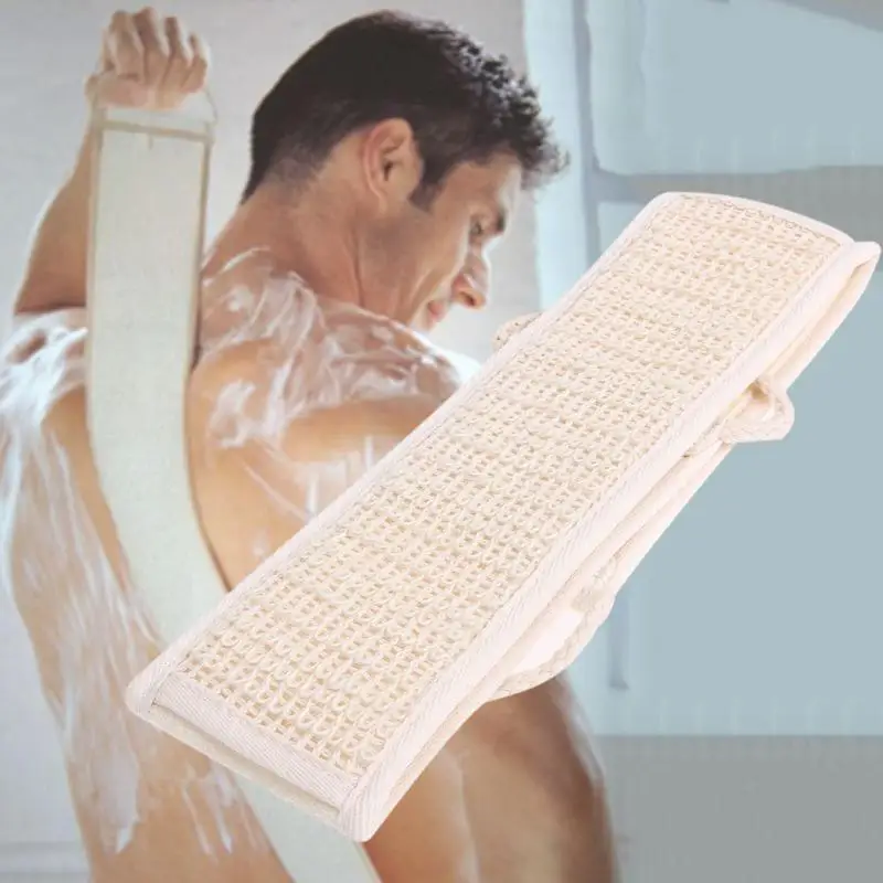 

Bath Strap Shower Back Towel Cloth Strip Exfoliating Loofah Strap Belt Loofah Back Body Scrubber Women Men Pad Bathroom Handle