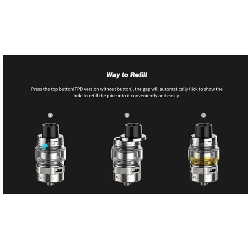 Высокое качество VOOPOO перетащите Maat Sub ом Tank 2 мл/4 мл большой дым сменный