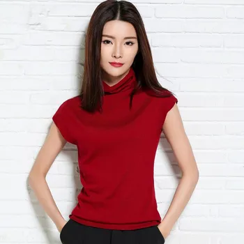 

New Cashmere Knit Vest loose Sweater Waistcoat Female knitted pullover