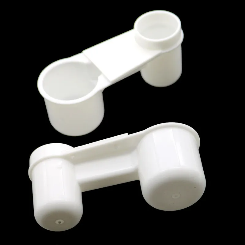 50 Pcs Birds Dual-port Drinking Fountain Parrot Starling Grackle Pigeon Supplies Appliances Kettle Cups Automatic Bird Waterer