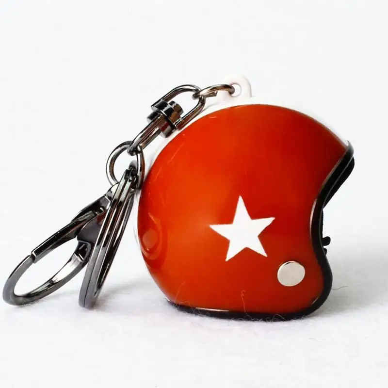 

New Moto Fancy Key Chain Mini Sport Motorcycle Helmet Pendant Keychain For Motorbike Black Red MCT1561
