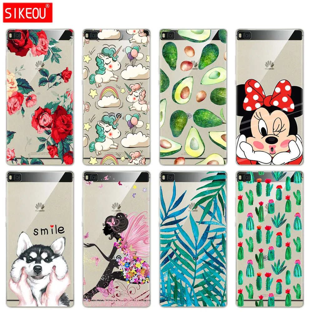 

Case For Huawei P8 Lite 2015 Case Cover P8LITE Coque Case For Huawei P8 Lite Case Soft Tpu Sillicone Full 360 Back Cover Cute