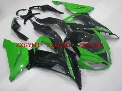 Пластик Обтекатели для Kawasaki Zx6r 2013-2016 корпус Наборы Zx6r 13 14 Зеленый Черный ABS обтекатель ниндзя Zx-6r, 15, 16 лет