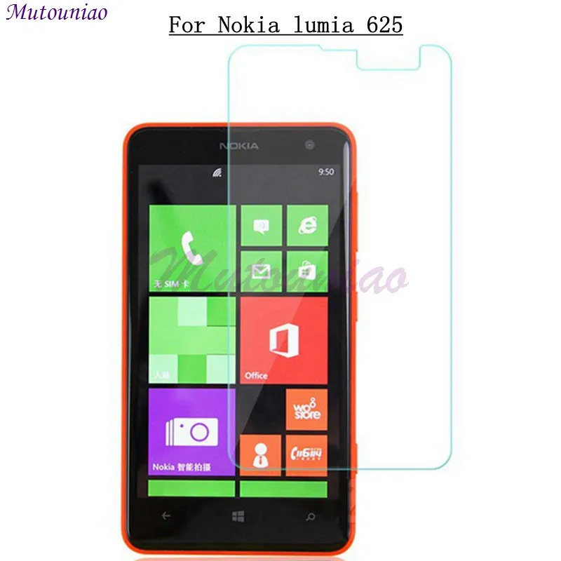 

MuTouNiao Clear Glass For Nokia Lumia 625 9H Premium Tempered Glass Screen Protector Anti-scratch Phone Film For Nokia Lumia 625