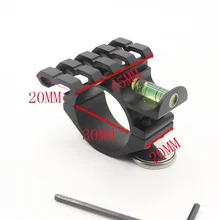 Прицел крепления пузырьковый уровень винтовка кольцо трубка 30 мм Кольцо адаптер 20 мм Вивер Пикатинни кронштейн для прицела крепления база chasse с