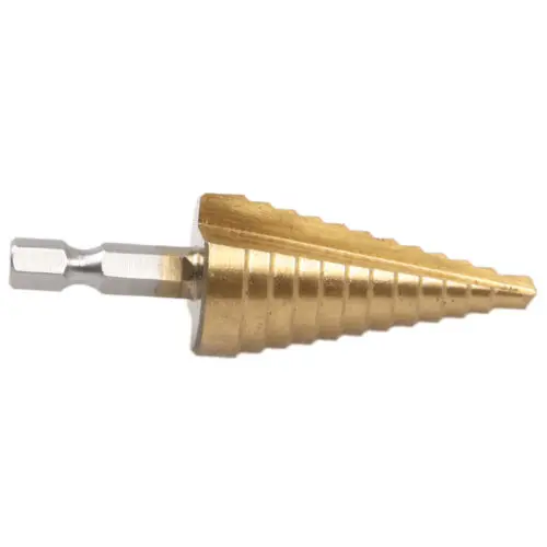 

HSS 12 Steps 3/16"-7/8" Metal Holes Cutter Step Cone Drill Bit Hex Shank 1/4