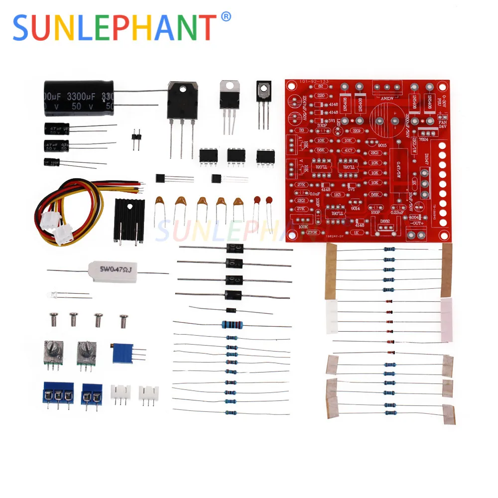 

0-30V 2mA-3A DC Regulated Power Supply DIY Kit Continuously Adjustable Current Limiting Protection for school education lab