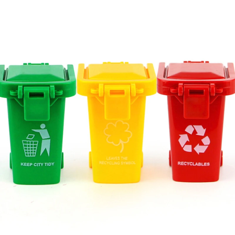 3 шт. мини-мусорное ведро для грузовика, игрушки для хранения, санитарные игрушки для мусора