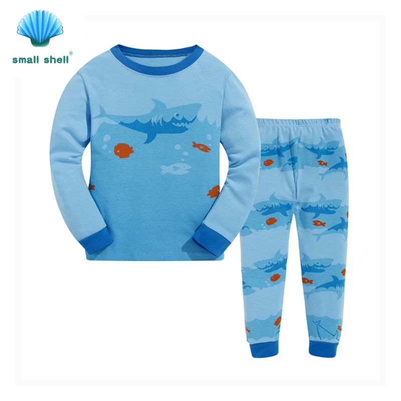 

small shell 2016 autumn winter style children kids clothing sets baby girls clothes suits leisure wear Cartoon shark F0109