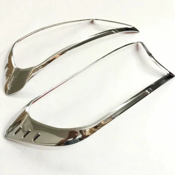 

For Ford Everest 2015 2016 2017 ABS Chrome Front Head Light Lamp Frame Decoration Cover Trim Car Accessories
