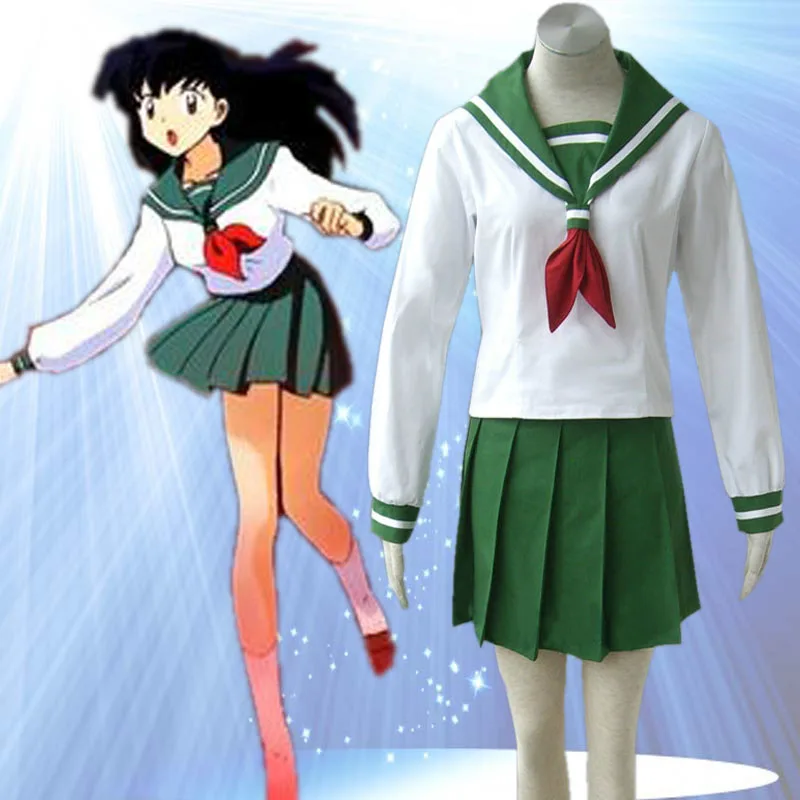 Аниме Inuyasha Higurashi Kagome школьная форма косплей костюмы |