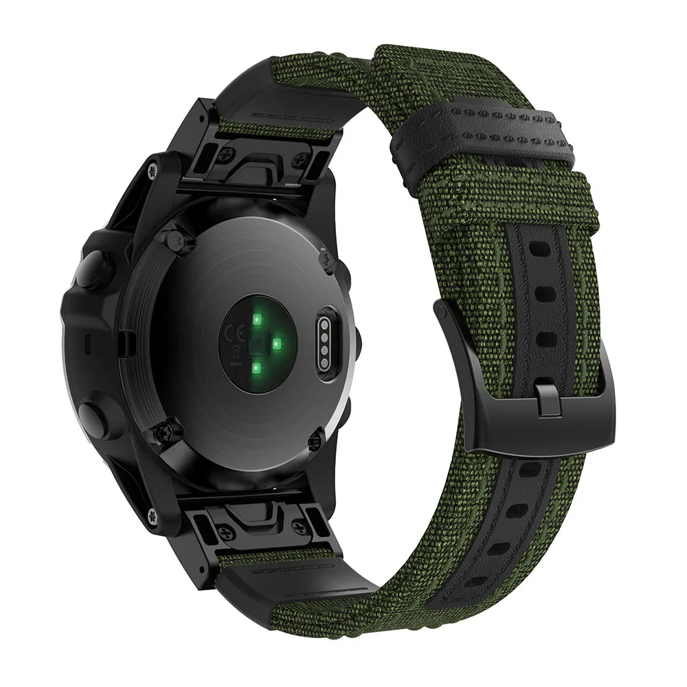 Ремешок нейлоновый для наручных часов Garmin Fenix 5X 5 3 3HR D2 S60 GPS Forerunner 935 26 мм 22