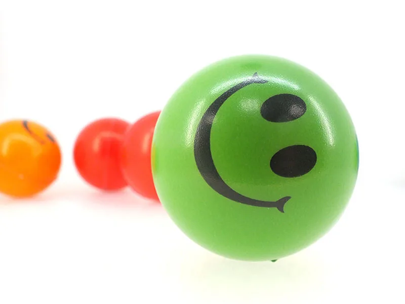 Антистрессовый мяч для лица сдавливание стресс для эмоций упражнения стресс пенопластовые шарики из полиуретана забавные игрушки для детей 6 шт. 6,3 см оранжевый, красный, желтый
