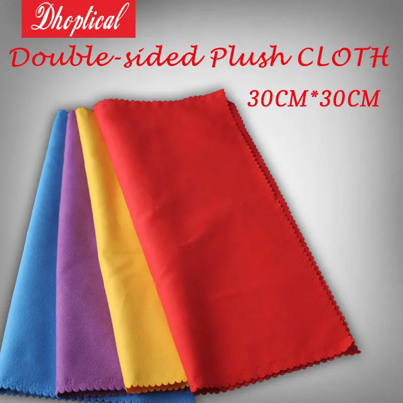 

free shipping big double-sided cloth 30cm*30cm 200GSM ,10pcs lens cloth ,weicome print LOGO wholesale