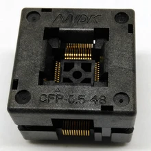 QFP48 TQFP48 LQFP48 Open top Pitch 0.5mm Programmer Socket FPQ-48-0.5-06 Test Flash Adapter Conversion Block stm8 qfp48 qfp48 tqfp48 fqfp48 pqfp48 stm8 yamaichi ic test socket programming adapter 0 5mm pitch