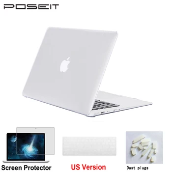 

Plastic Hard Case Cover for Apple Macbook Air 11.6 A1465 A1370 Crystal Laptop Shell Cover Shell+Keyboard Cover + Screen protecto