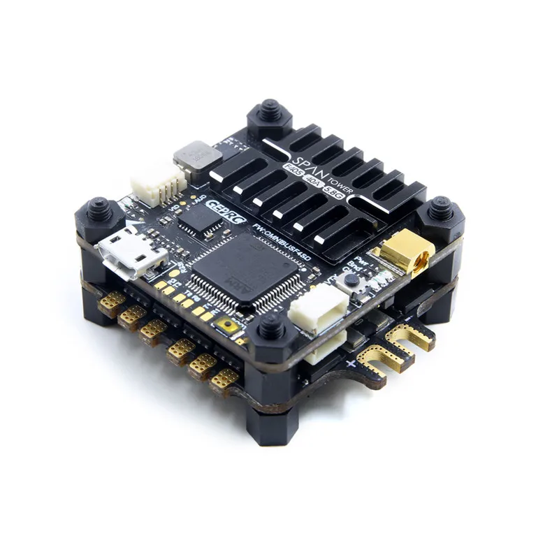 

GEPRC SPAN F4 Tower F4 Flight Controller & 48CH 25/200/600mw VTX & 40A 4 IN 1 BLHeli_S ESC 2-5S