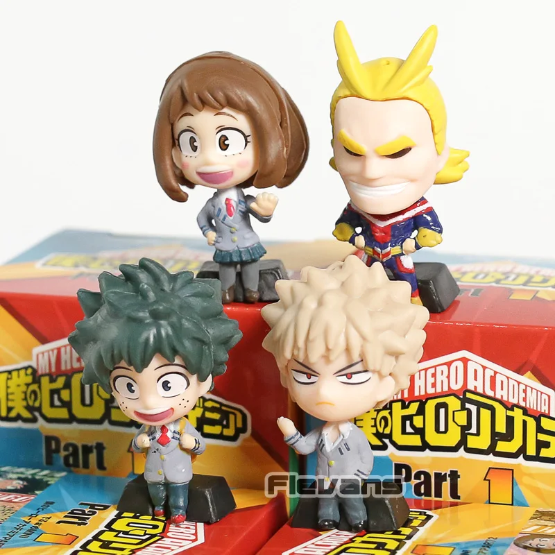 My Hero Academy Midoriya Izuku Todoroki Shoto Aizawa Shota Asui Tsuyu Kaminari Denki мини ПВХ Фигурки игрушки набор