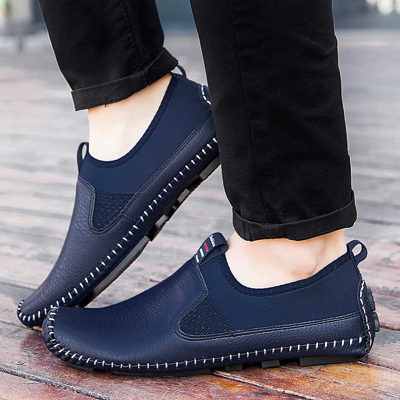 En Chaussures White Plus La black Taille blue Db111 Cuir Hommes 47 5aHHwqFx