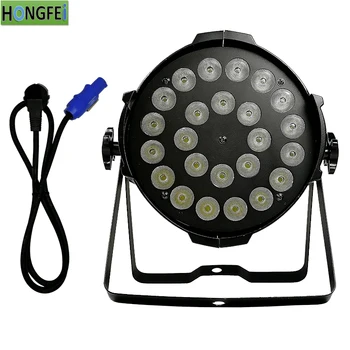 

led par light rgbw 4in1 24x12w led flat par light dmx512 aviation plug Professional stage equipment DJ light