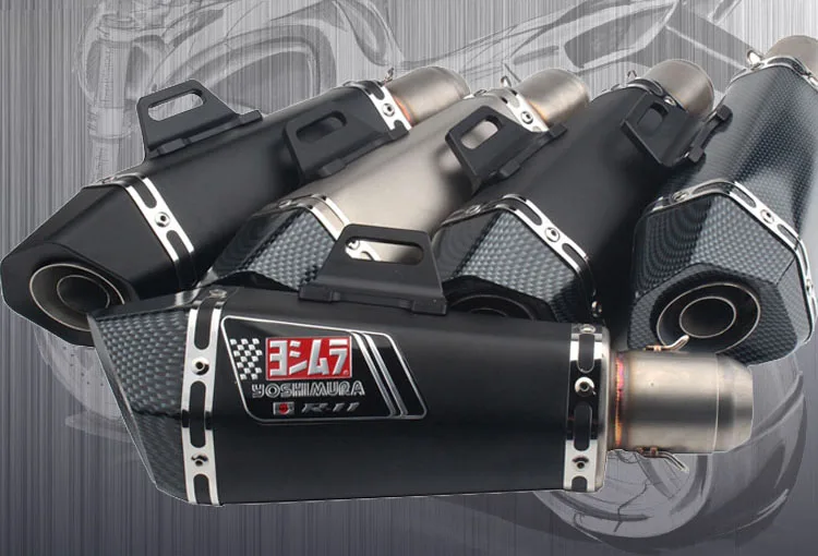 

HOT SELL Motorcycle Yoshimura Exhaust Muffler Pipe Echappement Motor For Kawasaki Yamaha Honda KTM z800 z1000 ninja250 R6