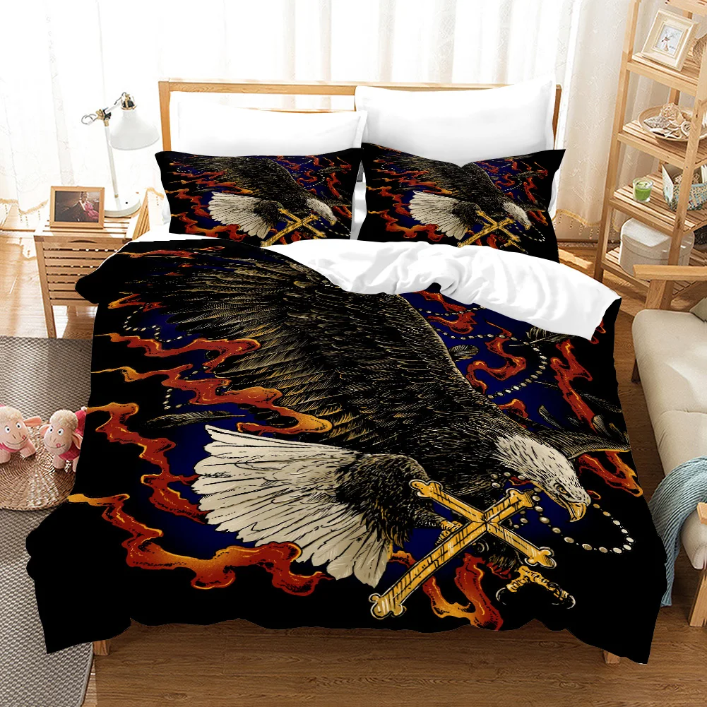 

Eagle Dragon Skull Bedding Set Duvet Covers Pillowcases The White Walkers Comforter Bedding Sets Bedclothes Bed Linen Bedclothe