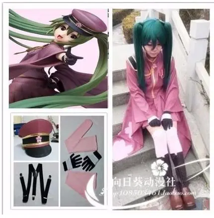 Vocaloid Senbon Zakura SenbonZakura RIN Cosplay Costume Full Set Uniform & Wig Vocaloid Senbon Zakura SenbonZakura RIN Cosplay Costume Full Set Uniform & Wig