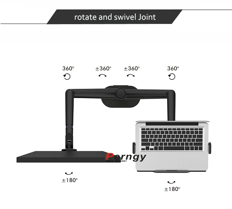 Alumínio Rotating Multimedia Desktop Stand Lcd Dual Monitor 17 Laptop Mount Stand Table Full Motion Braço Ol3l 32 - Image 4